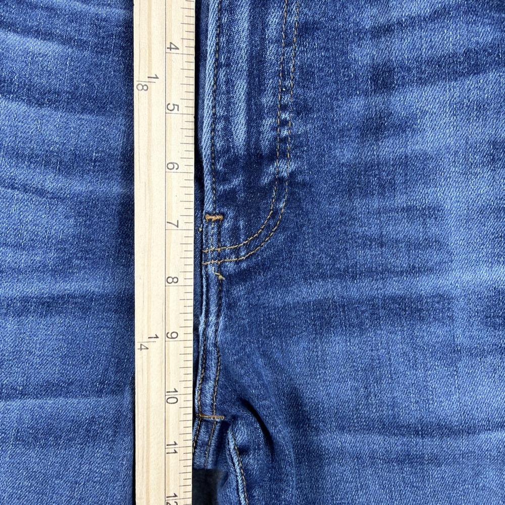 Lucky Brand Jeans Mens 34x27 Blue Medium Wash Cotton Stretch 223 Straight Fit - Picture 12 of 13